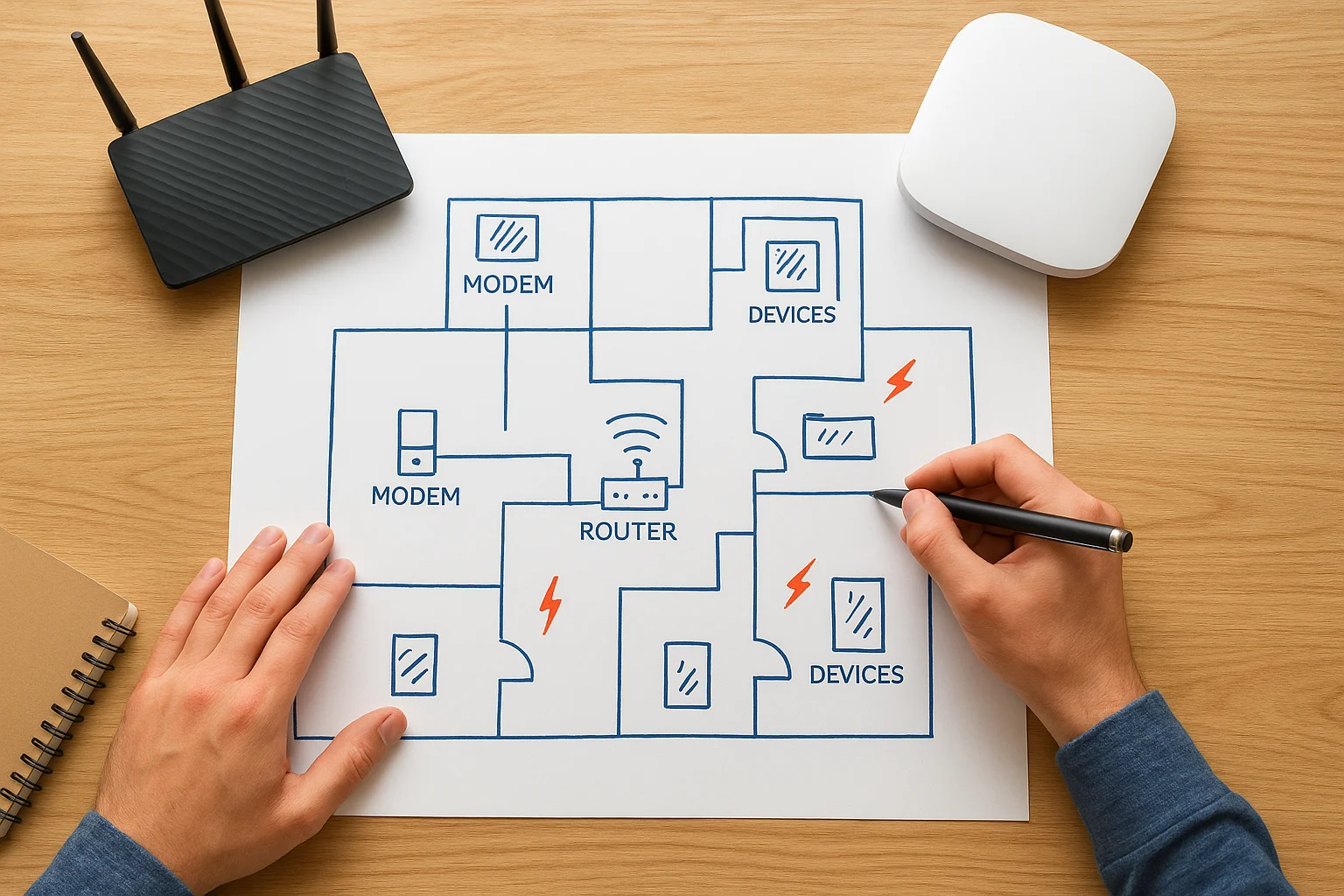 Map your space and device locations